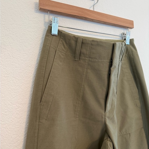 Athleta Skyline High Rise Barrel Leg Pant Women Size 6 In Olive Branch $129 - Picture 5 of 9